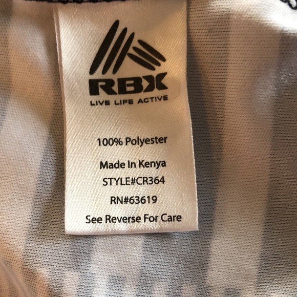 RBX Performance tank top. Size M. Black and white stripe - Picture 6 of 6